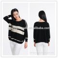 Women's pure cashmere crew neck long sleeve casual pullover sweater